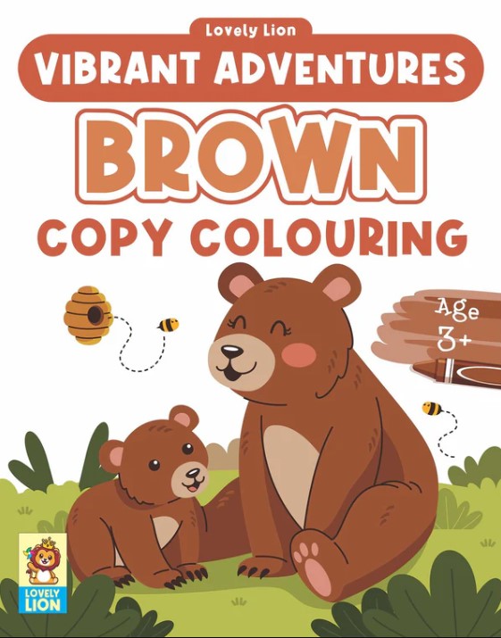 Vibrant Adventues Brown Copy Colouring